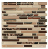 Smart Tiles Mosaik Series SM1034-4 Wall Tile, 10 in L Tile, 10.06 in W Tile, Bellagio Keystone Pattern, Vinyl